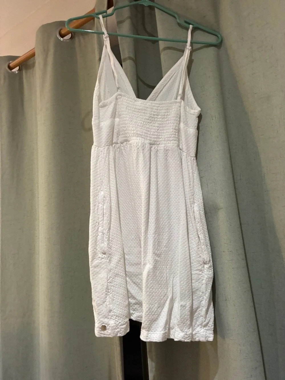 Xhilaration White V-Neck Spaghetti Strap Mini Dress - Picture 3 of 4